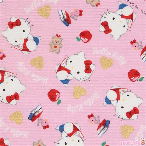 hello kitty metallic fabric|hello kitty cat burlap fabric.